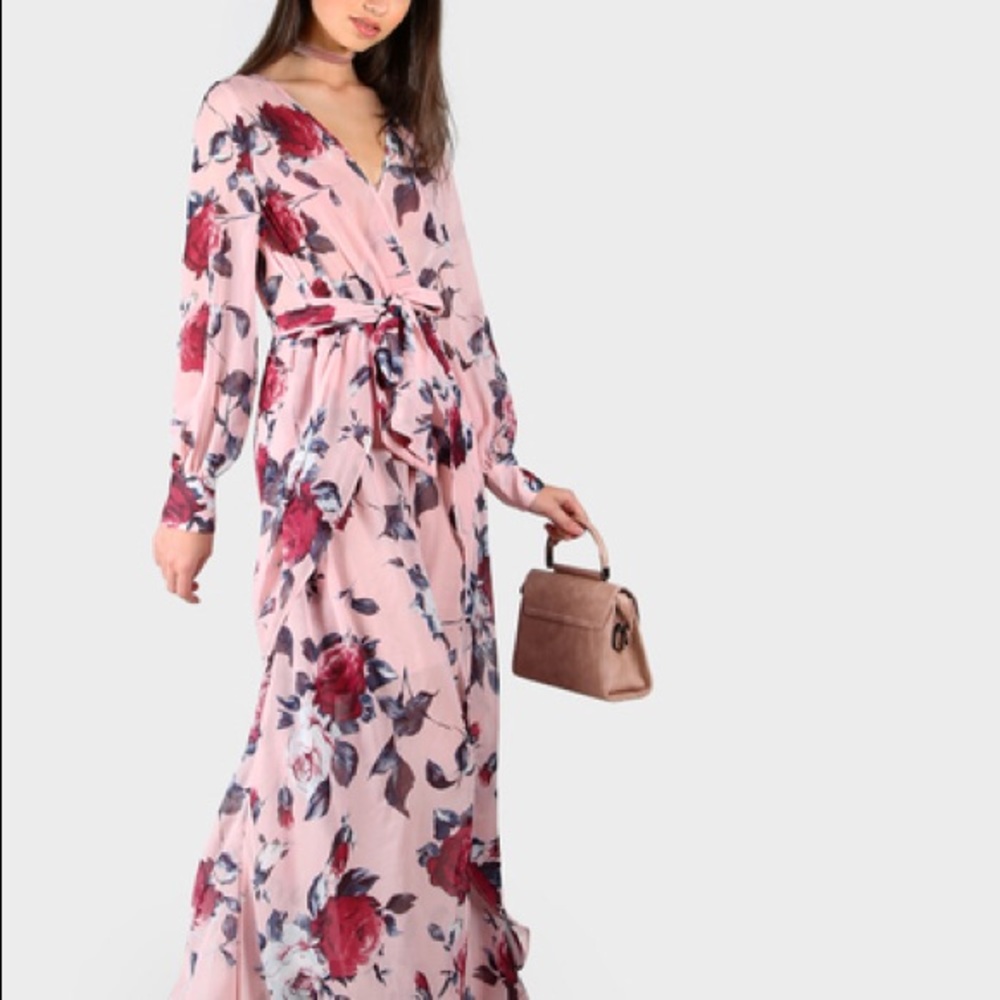 Floral Wrap Dress
